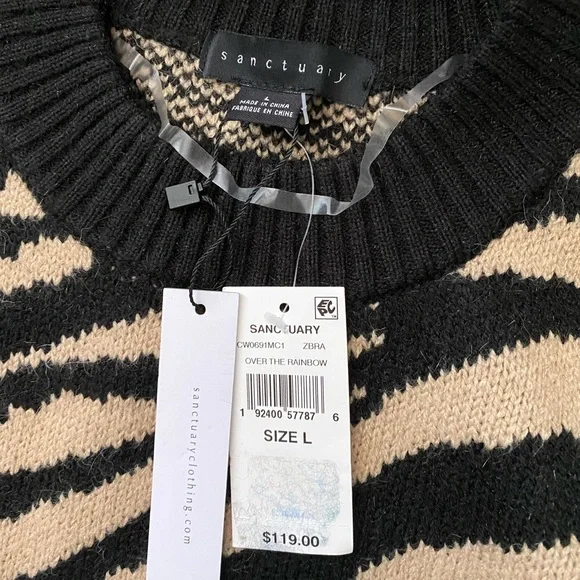 NWT Sanctuary Wild Kingdom Sweater Sz L - Picture 7 of 8